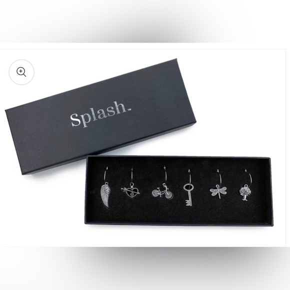 Brand New in Box Splash Wine Charms - Great Hostess Gift! - Picture 1 of 4